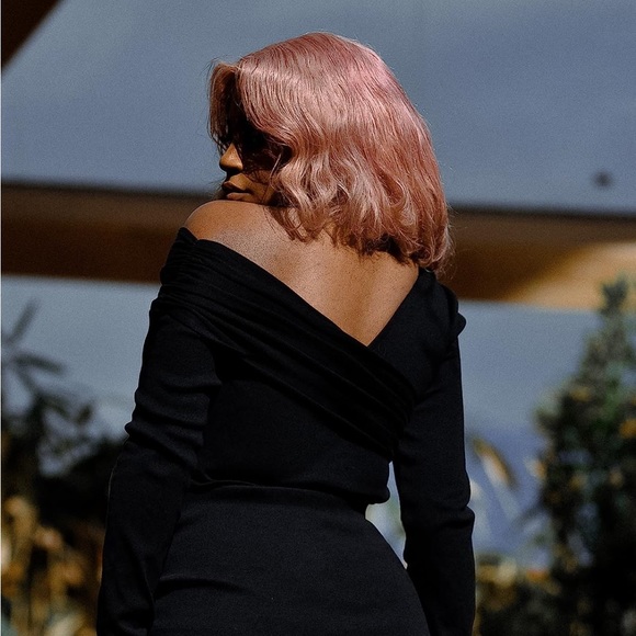 Amazon the Drop x itsjuliettefoxx Black One-Shoulder Bodysuit NWT - Picture 4 of 6